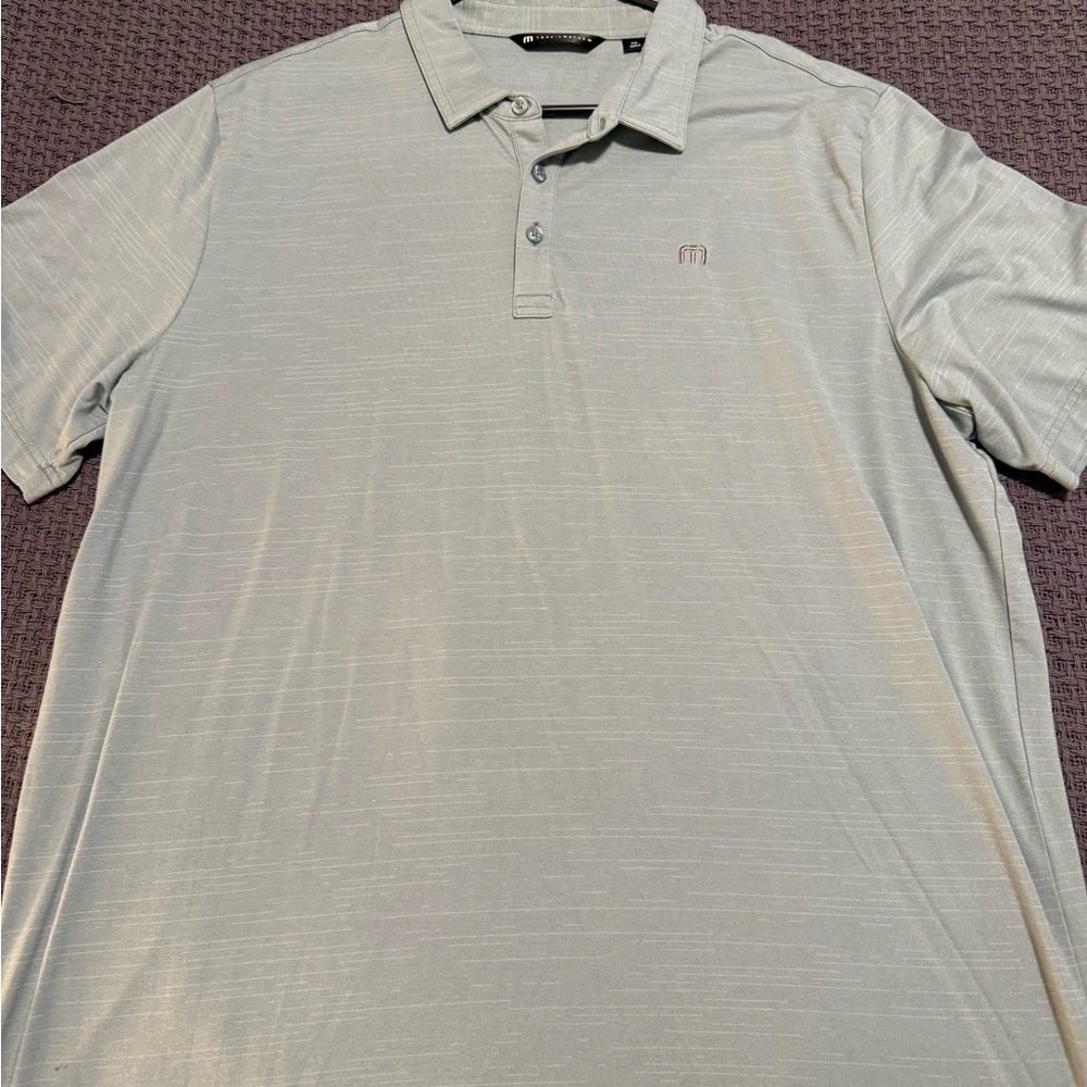 Travis Mathew Light Gray Polo Shirt